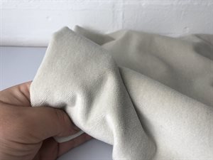 Møbelstof - med velour overflade ivory